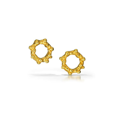 Pebble Circle Post
22K gold vermeil Pebble Circle Post
22K gold vermeil
